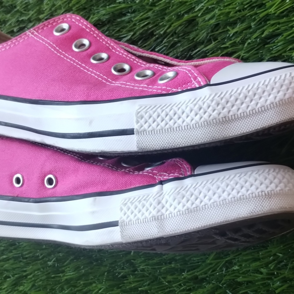 Converse All Star Chuck Taylor Low Top Pink & White Unisex M7 W9 - Picture 8 of 15